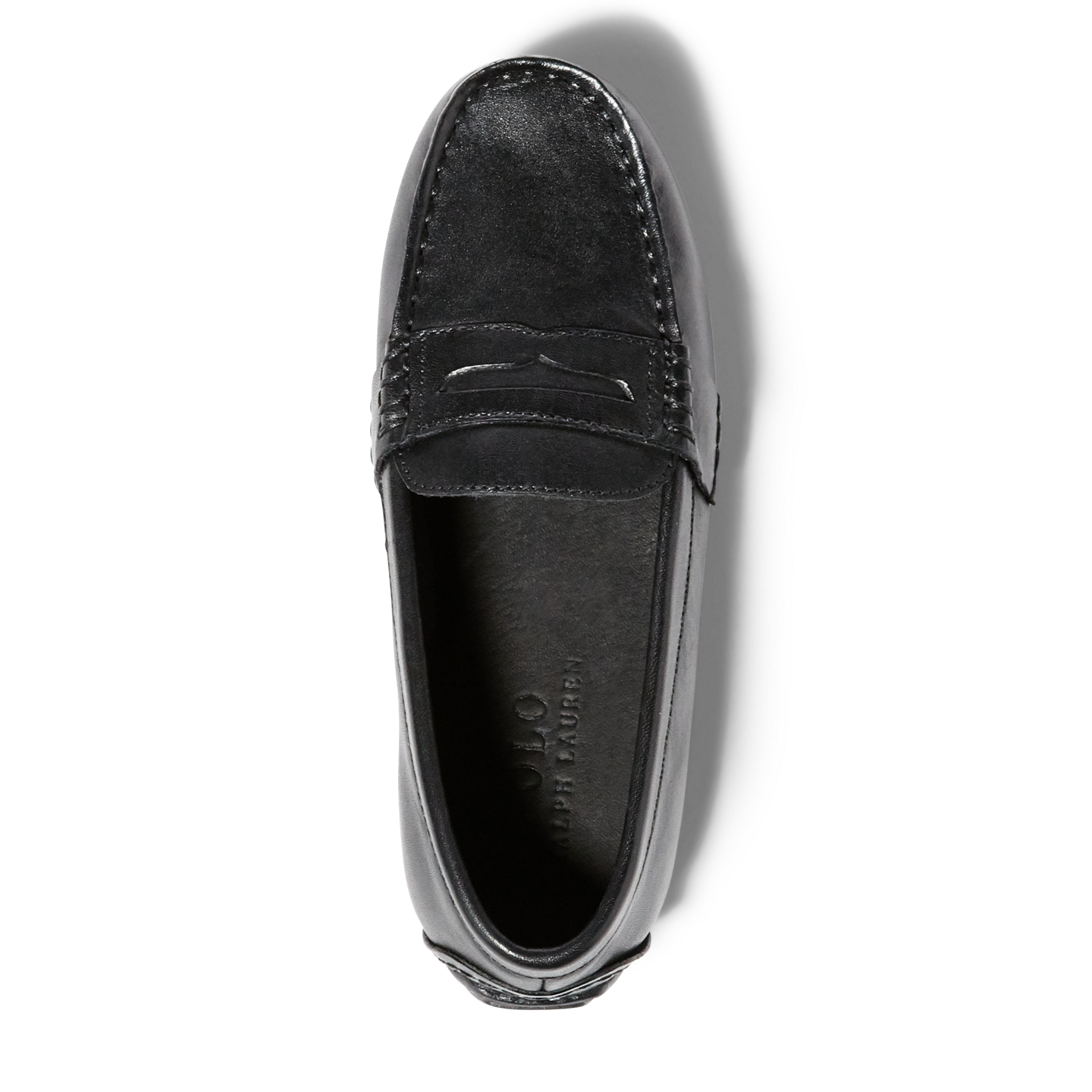 Детские туфли Ralph Lauren Telly Leather Penny Loafer, цвет: Чёрный — фото 2
