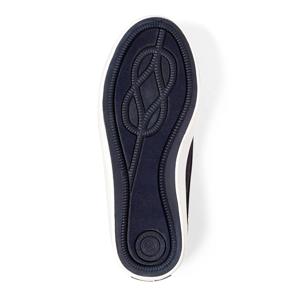 Navy/Tan Sander Boat Shoe Junior 4