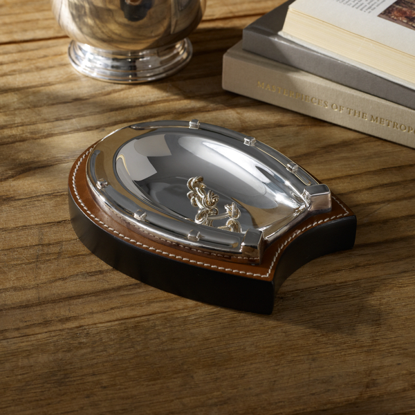 Grayson Trinket Ralph Lauren Home in Saddle/Silver 2