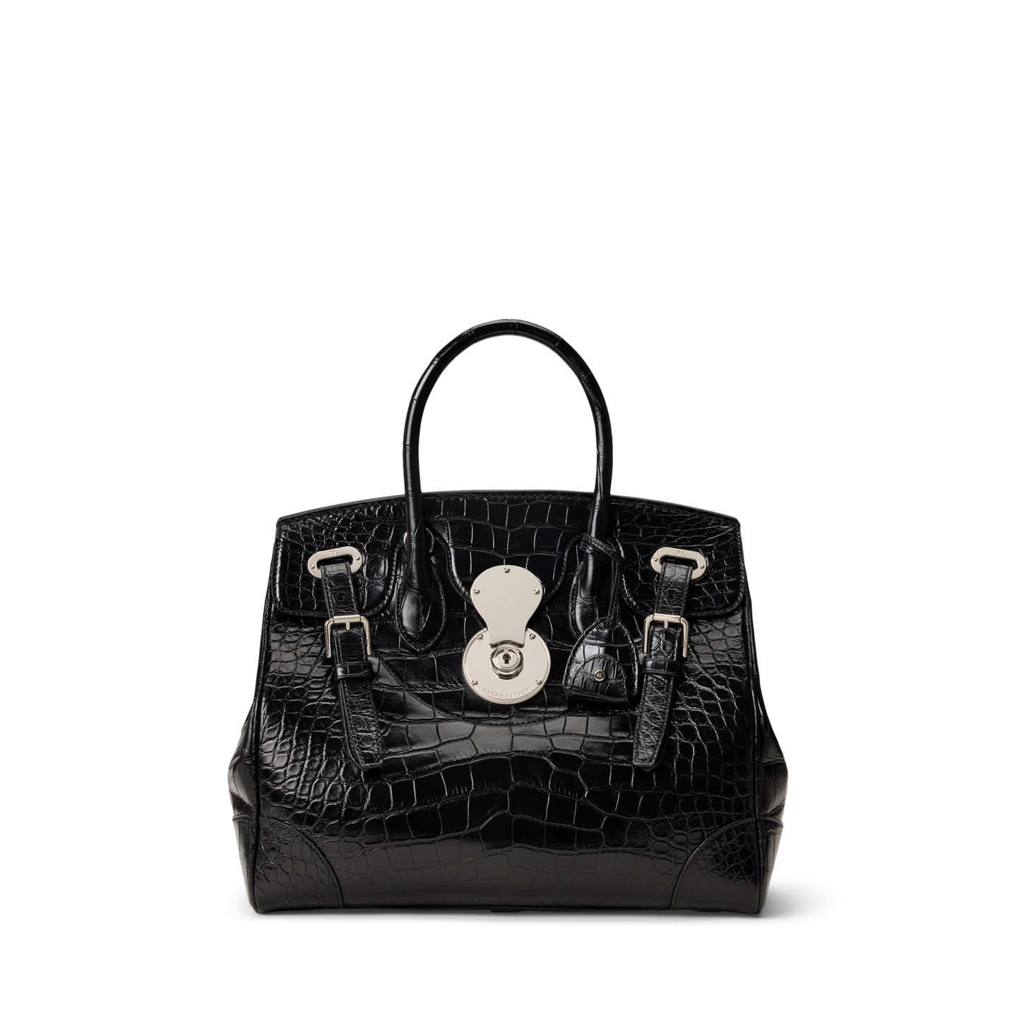 Женская сумка Ralph Lauren Ricky 33 Alligator, цвет: Чёрный — фото 8