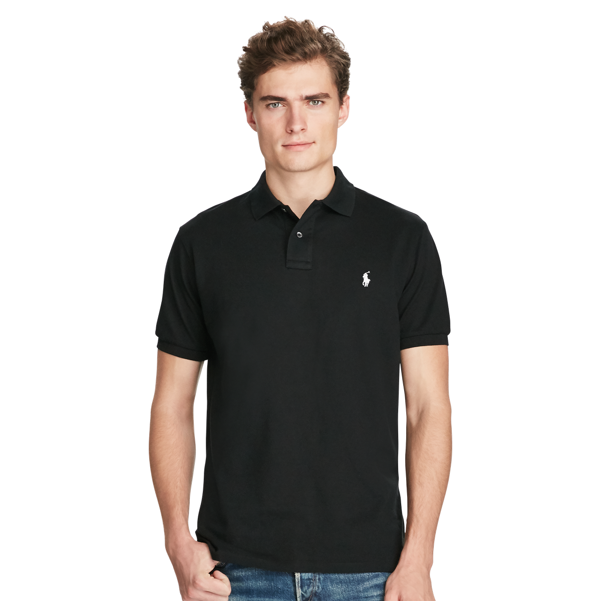 Custom Fit Stretch Mesh Polo