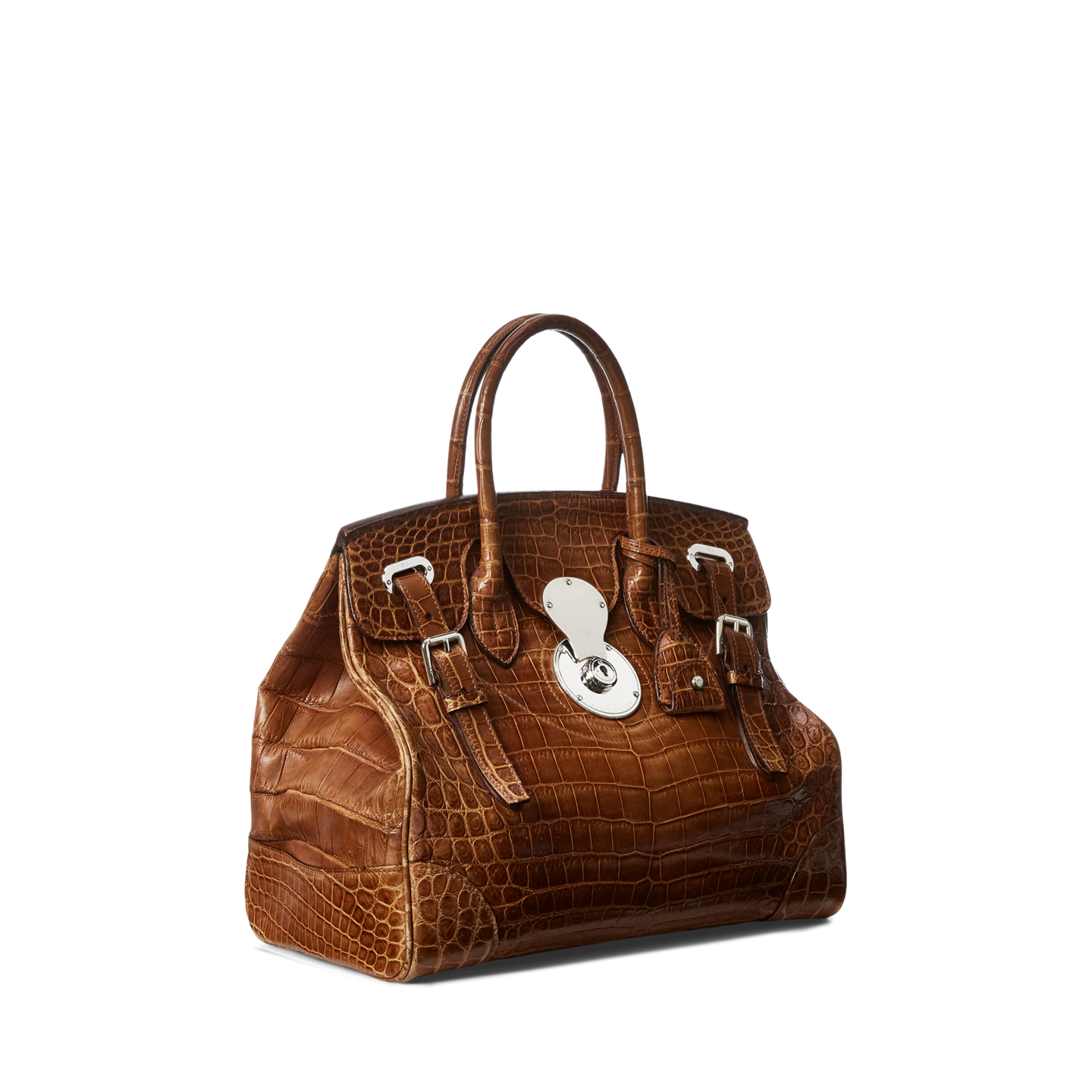 Женская сумка Ralph Lauren Ricky 33 Alligator, цвет: Медовый — фото 1