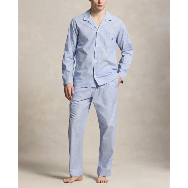 Andrew Stripe Stripe Broadcloth Pajama Shirt Polo Ralph Lauren 2