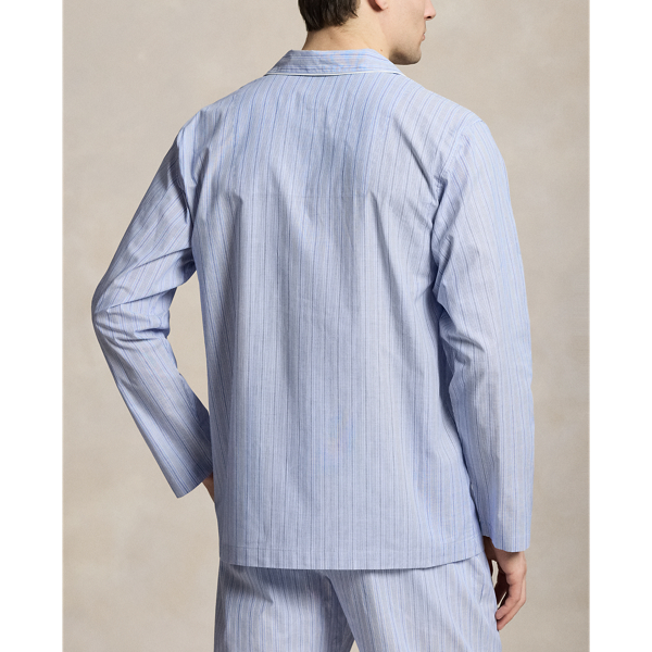 Andrew Stripe Stripe Broadcloth Pajama Shirt Polo Ralph Lauren 4