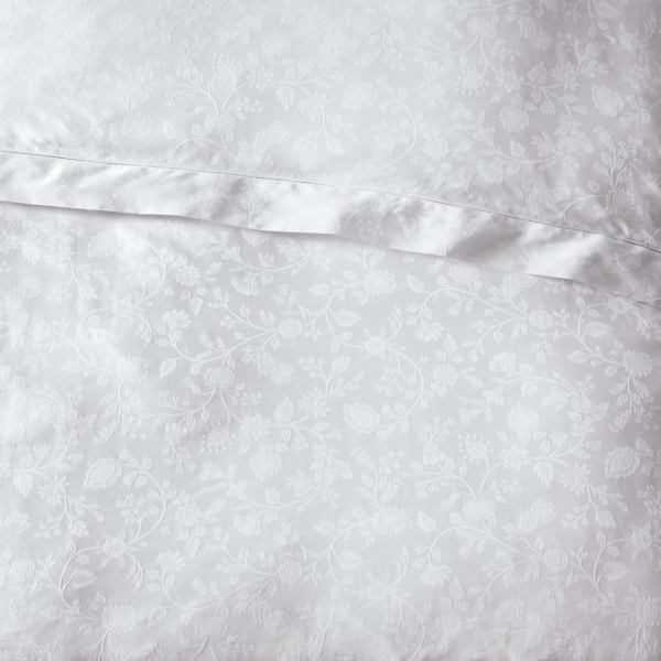 White Ashmont Sateen Duvet Cover Ralph Lauren Home 4
