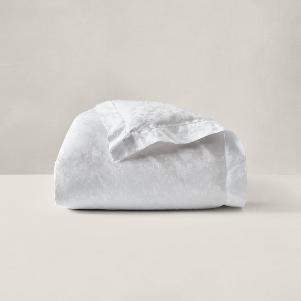White Ashmont Sateen Duvet Cover Ralph Lauren Home 2