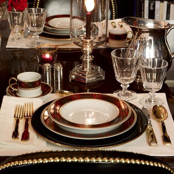 Red Tartan Duke Dessert Plate Ralph Lauren Home 3