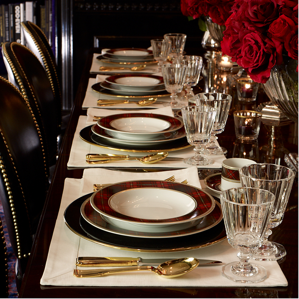 Red Tartan Duke Dessert Plate Ralph Lauren Home 4