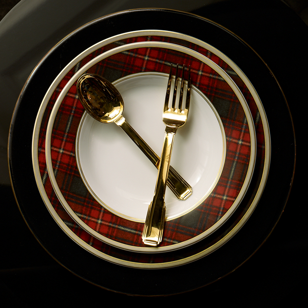 Red Tartan Duke Dessert Plate Ralph Lauren Home 5