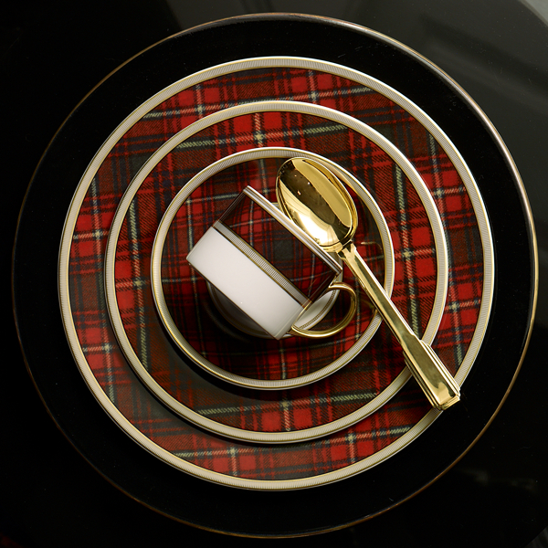 Red Tartan Duke Dessert Plate Ralph Lauren Home 6