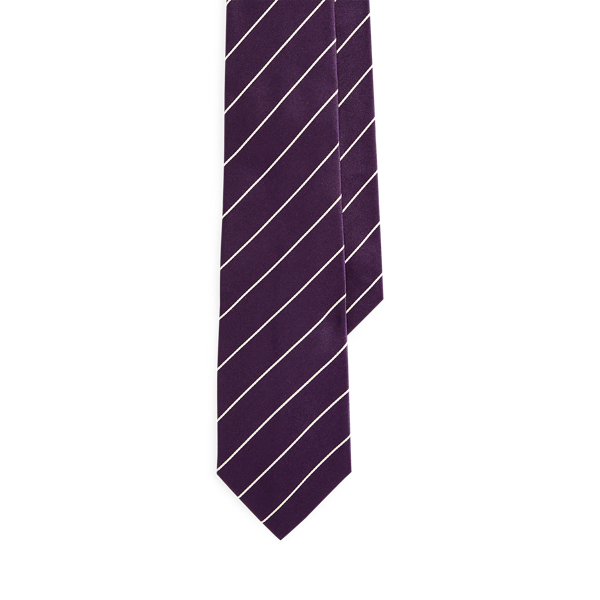 Striped Silk Satin Tie