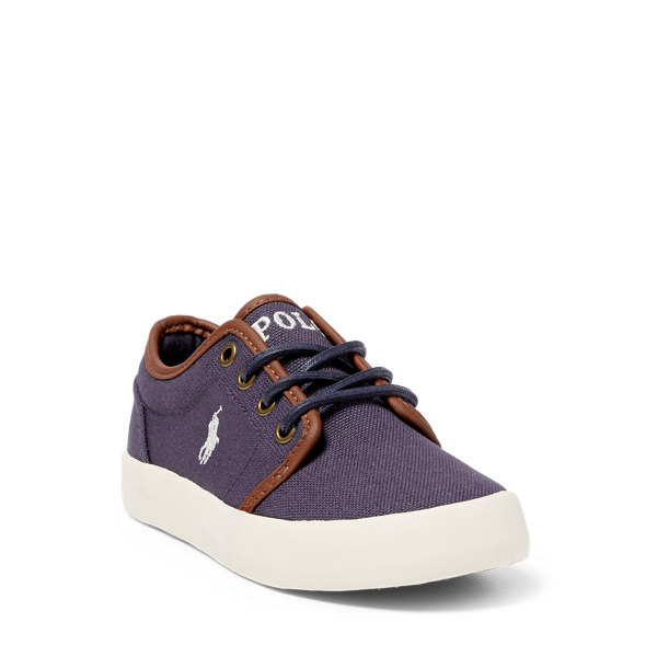 Navy Ethan Low Canvas Sneaker Child 2