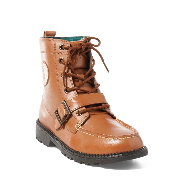 dai Polo by Ralph Lauren レザー フットボール Children's Leather Ranger Hi II Boot | Ralph Lauren