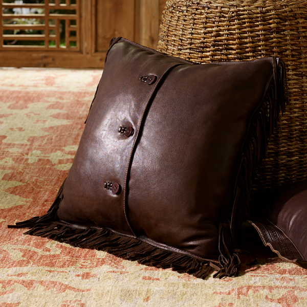 Brown Pinyon Fringe Throw Pillow Ralph Lauren Home 2