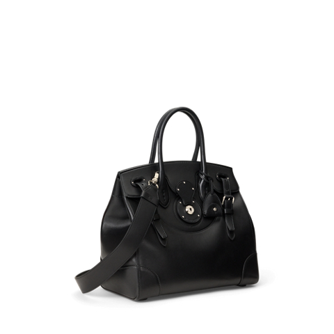 Женская сумка Ralph Lauren Soft Ricky 33 Calfskin, цвет: Чёрный