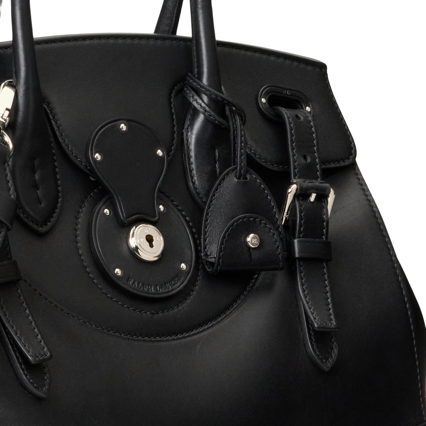 Женская сумка Ralph Lauren Soft Ricky 33 Calfskin, цвет: Чёрный — фото 4
