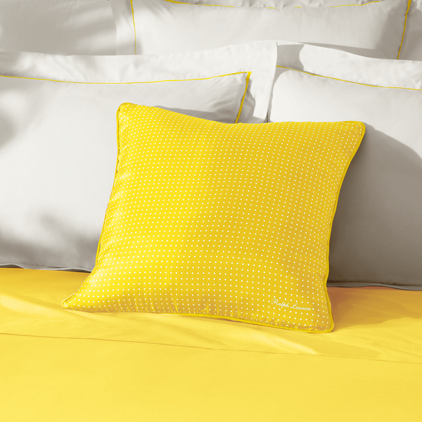 Slicker Yellow RL Connor Polka-Dot Pillow Ralph Lauren Home 1