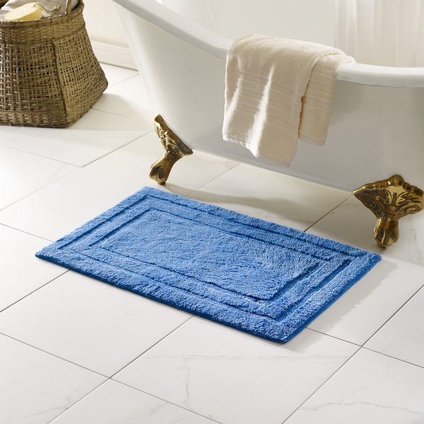 French Blue Palmer Bath Rug Ralph Lauren Home 1