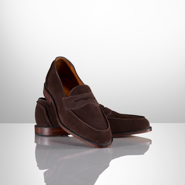 Snuff Singleton Suede Penny Loafer Purple Label 1