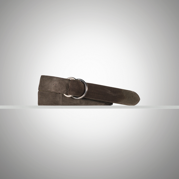 Loden Suede O-Ring Belt Purple Label 1