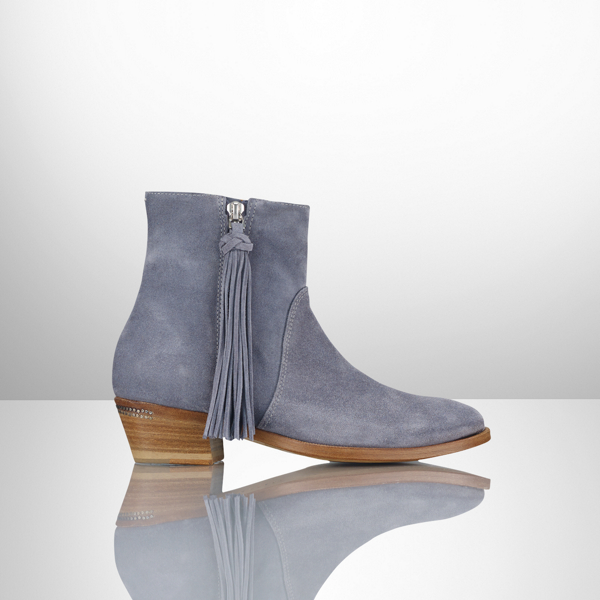 Slate Calf-Suede Ninette Boot Ralph Lauren Collection 1