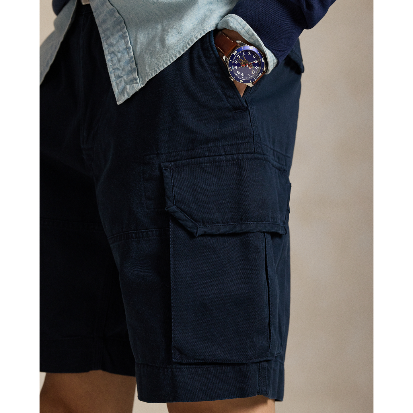 Шорты Ralph Lauren 10.5-Inch Gellar Classic Fit Cargo Short, цвет: Тёмно-синий — фото 3