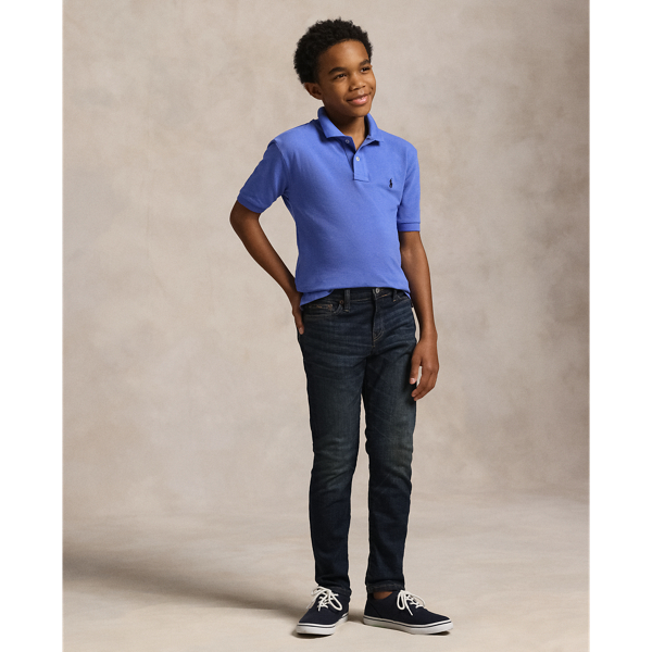 Blue The Iconic Mesh Polo Shirt Boys 8-20 for back to school 4