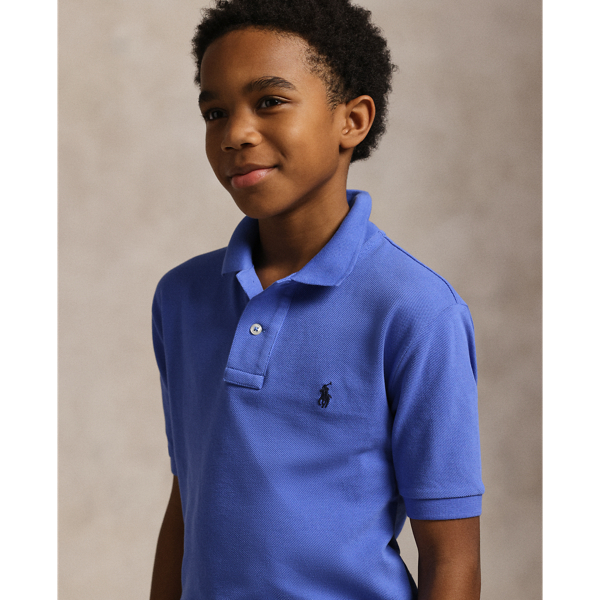 Blue The Iconic Mesh Polo Shirt Boys 8-20 for back to school 5