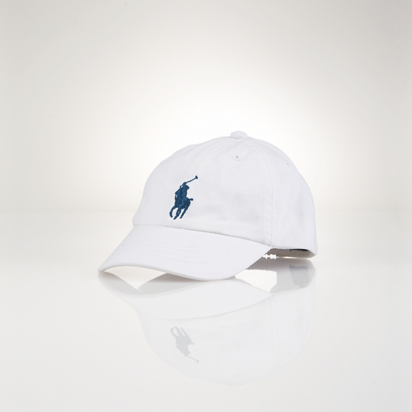 White Cotton Big Pony Baseball Hat Baby Boy 1