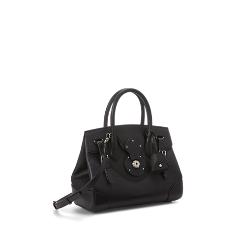 Женская сумка Ralph Lauren Soft Ricky 27 Calfskin, цвет: Чёрный