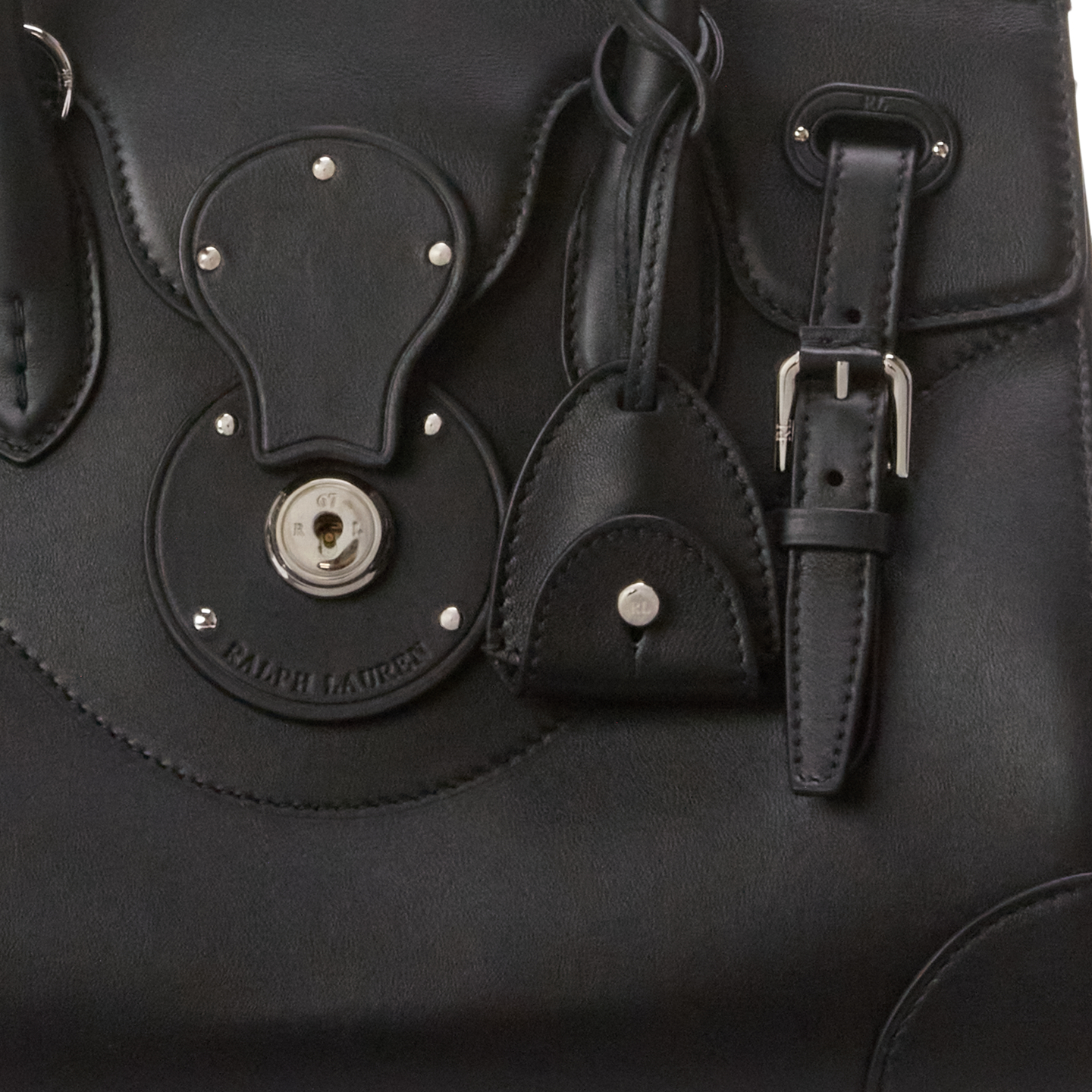 Женская сумка Ralph Lauren Soft Ricky 27 Calfskin, цвет: Чёрный — фото 4