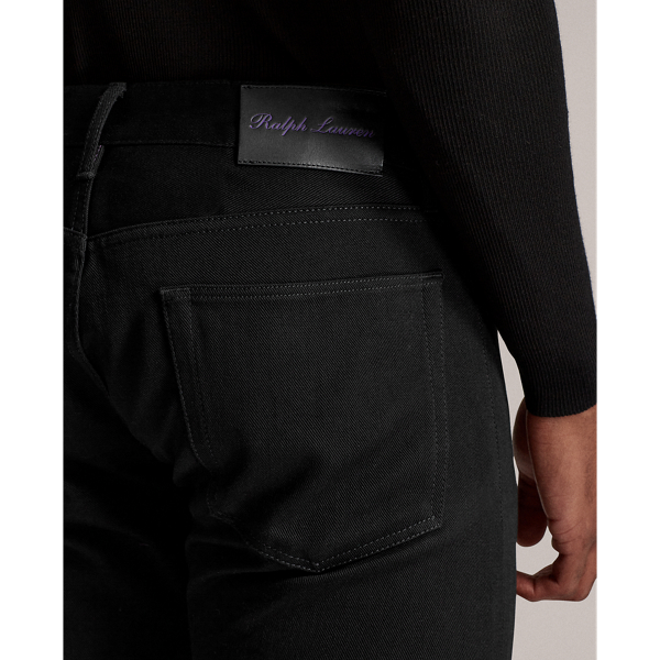Black Straight Fit Stretch Jean Purple Label 7