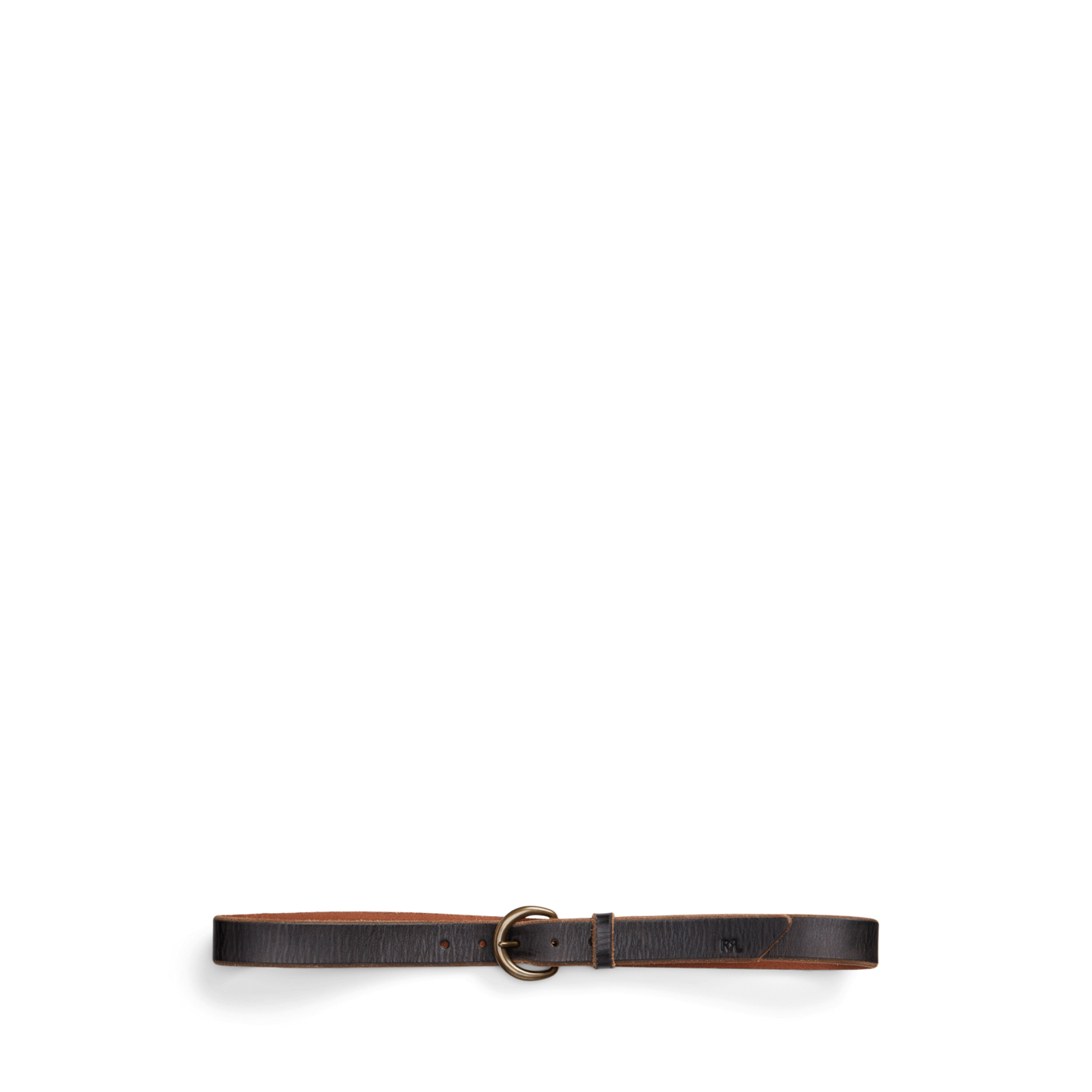 Мужской ремень Ralph Lauren Tumbled Leather, цвет: Коричневый — фото 1