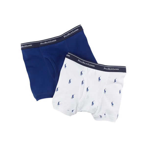 White/Blue Ponies Pony Boxer Brief 2-Pack Boys 2