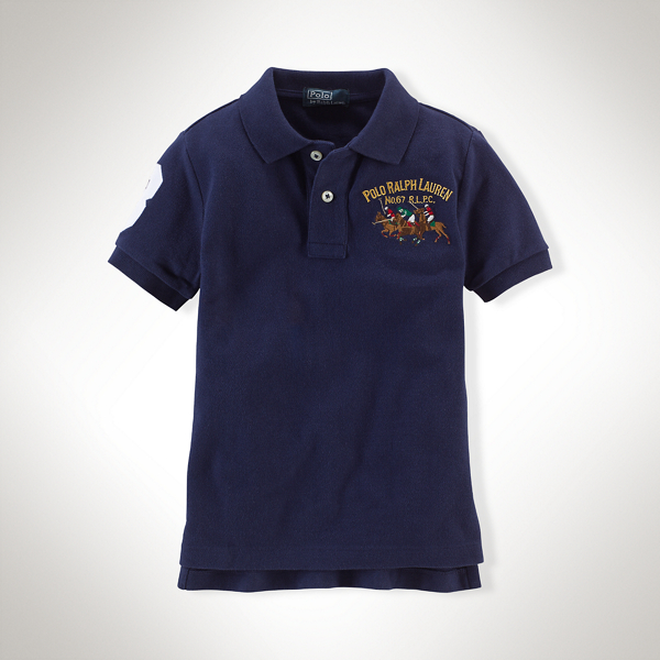 Newport Navy Triple-Pony Cotton Polo Boys 2-7 1
