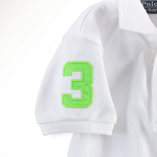 White Big Pony Cotton Polo Baby Boy 2