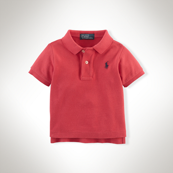 Spring Red Classic Cotton Polo Shirt Baby Boy 1