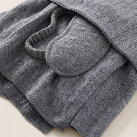 Ralph Lauren Iconic Cable Cashmere Travel Gift Set, цвет: Угольный