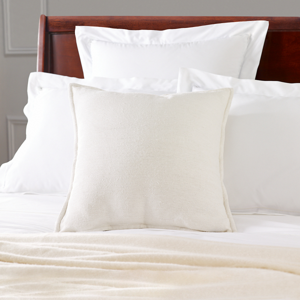 Tuxedo White Matka Silk Throw Pillow Ralph Lauren Home 1