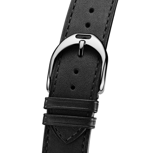 Modèle large en acier cadran noir The Stirrup Collection en Cadran noir 3