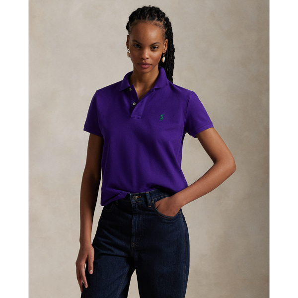 Purple Chalet Classic Fit Mesh Polo Shirt Polo Ralph Lauren 1