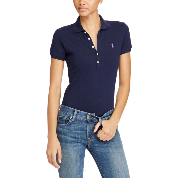 Cruise Navy Slim Fit Stretch Polo Shirt Polo Ralph Lauren 5