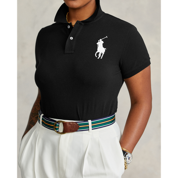 Polo Black Skinny Fit Big Pony Polo Shirt Polo Ralph Lauren 6
