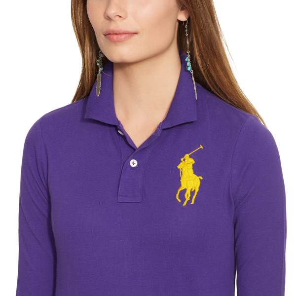Squire Purple Skinny-Fit Big Pony Polo Polo Ralph Lauren 3