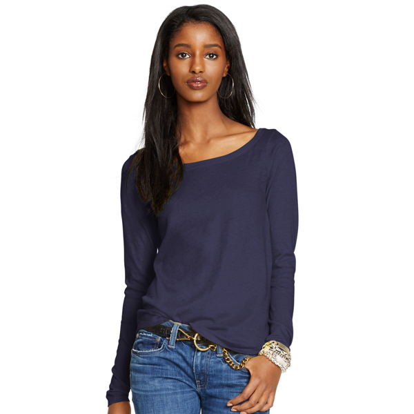Ink Cotton Jersey Long-Sleeved Tee Polo Ralph Lauren 1