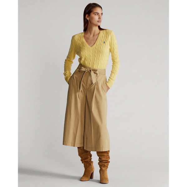 Fall Yellow Cable V-Neck Jumper Polo Ralph Lauren 4