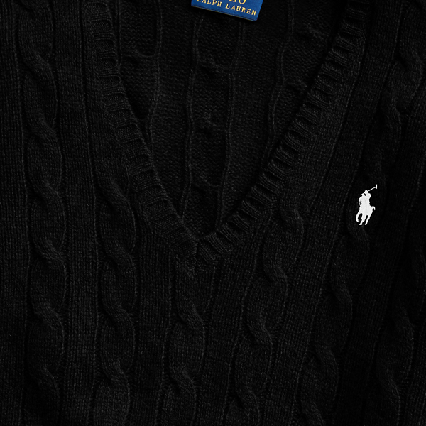 Polo Black Cable Wool-Cashmere Sweater Polo Ralph Lauren 7