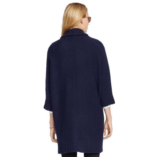 Hunter Navy Merino Wool-Cashmere Cardigan Polo Ralph Lauren 2
