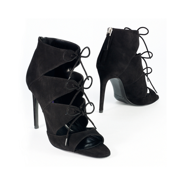 Black Suede Bletisa Sandal Ralph Lauren Collection 2