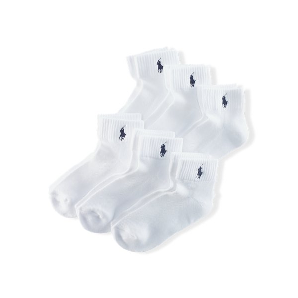 White Ankle Sport Sock 6-Pack Polo Ralph Lauren 1